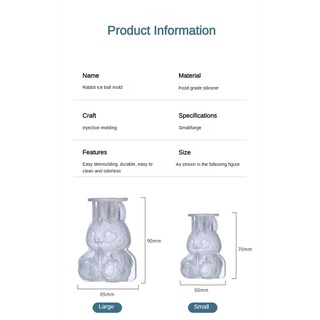Khuôn Silicone Làm Đá Hình Con Thỏ