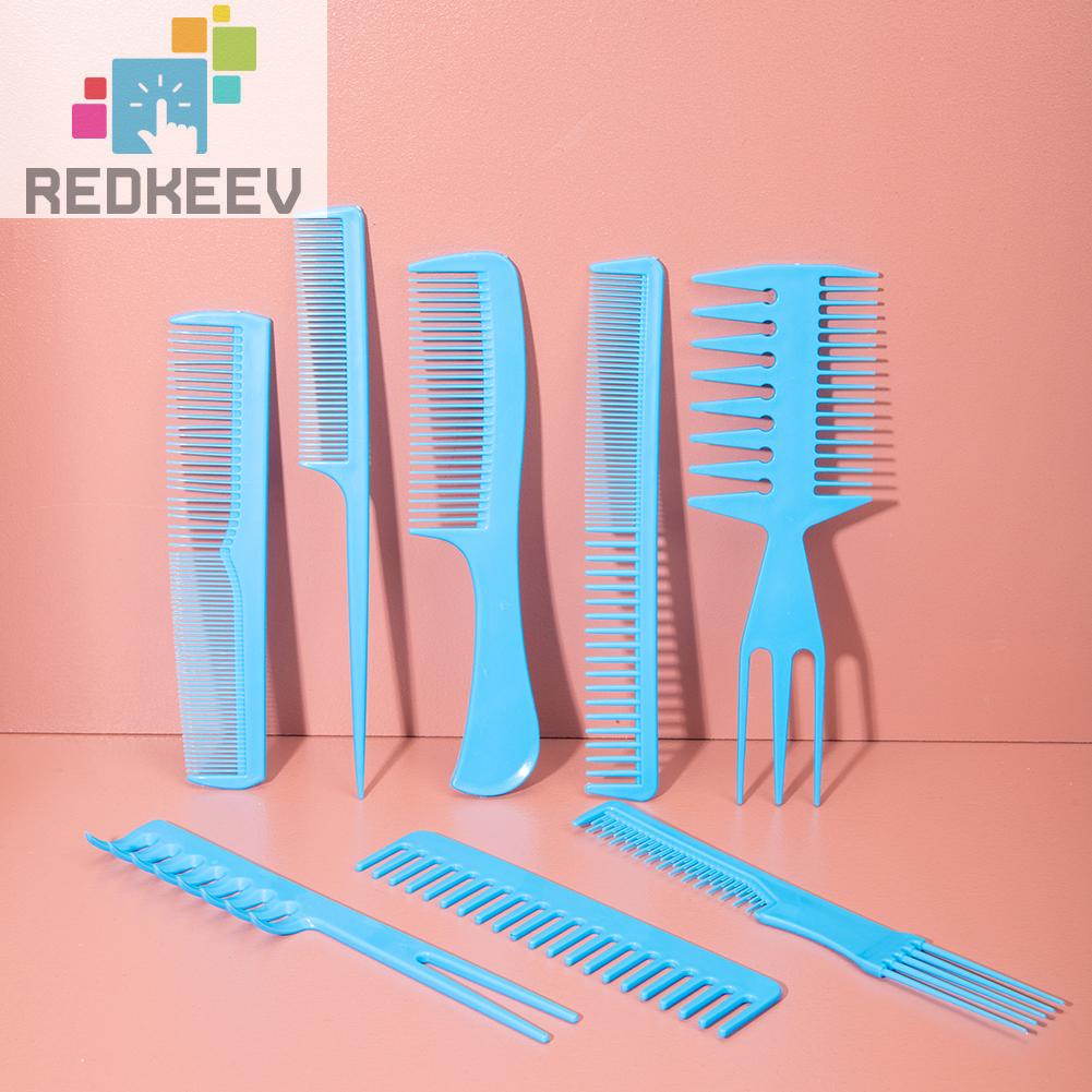 Set 8 Lược Chải Thẳng Râu Chuyên Nghiệp Không Độc Hại