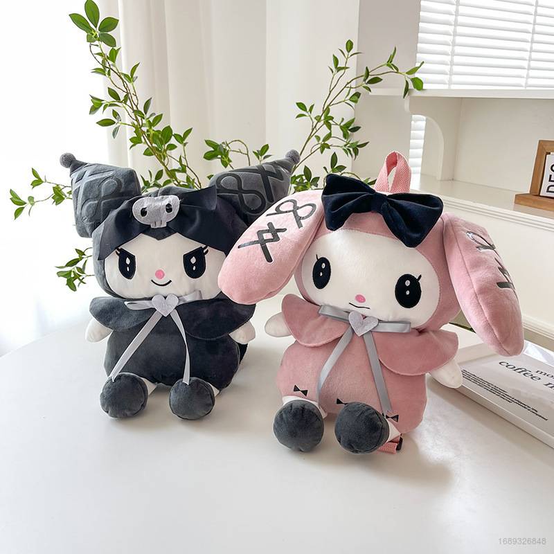 Ba Lô Hình Thú Nhồi Bông Sanrio Kuromi Melody Dễ Thương Cho Bé Gái
