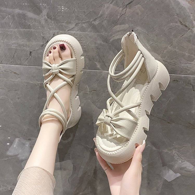 FEIJIANU dép sandal nữ giày sandal nữ dép đế cao đi biển Thoải Mái Xinh Xắn 28Z23071401