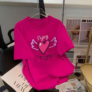 Áo thun 100% cotton dáng rộng thời trang cho nữ