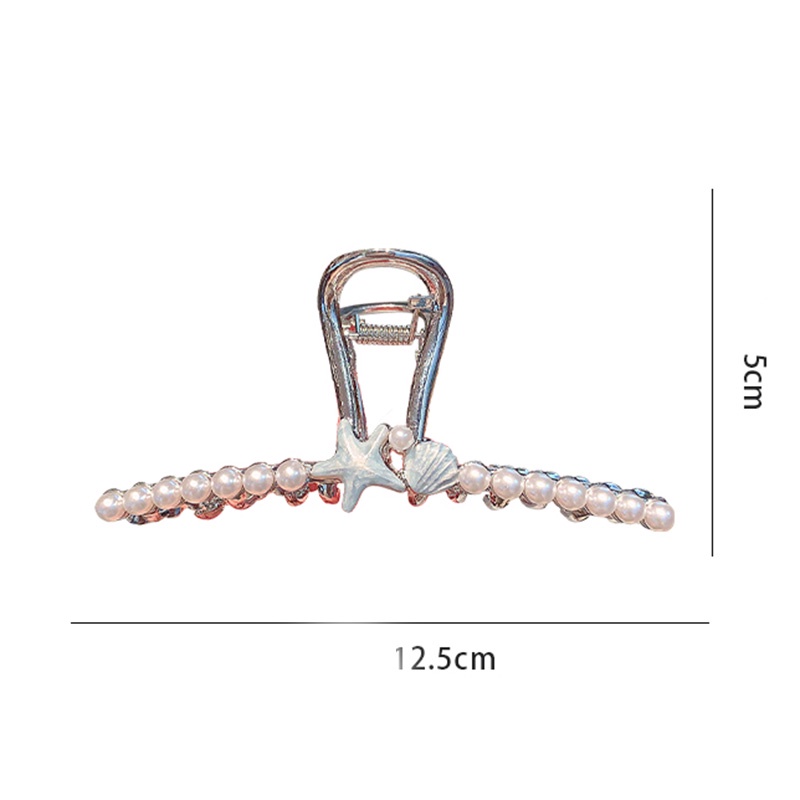 Kẹp Tóc Hình Vỏ Sò / Sao Biển / Ngọc Trai Độc Đáo Phong Cách