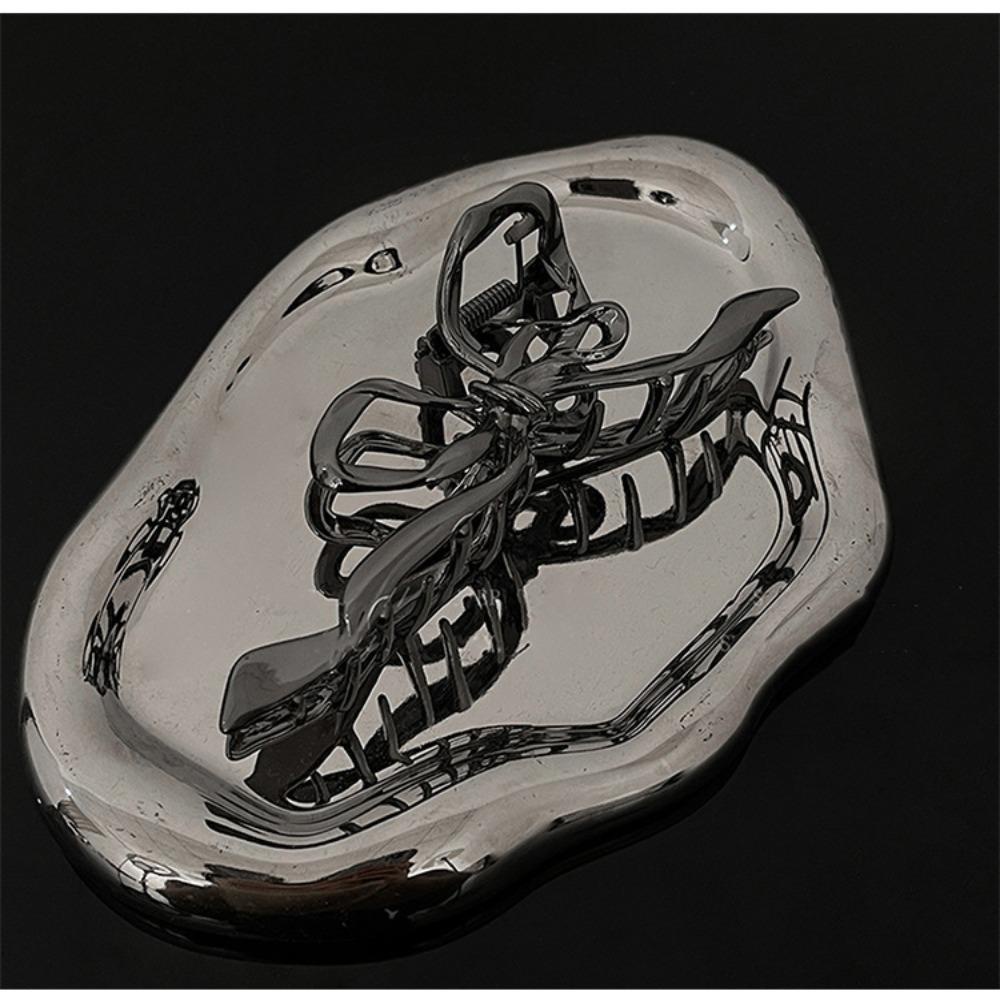 Kẹp Tóc Nơ Ruy Băng Sang Trọng Tạo Kiểu Tóc Cá Tính Bằng Hợp Kim Cho Nữ