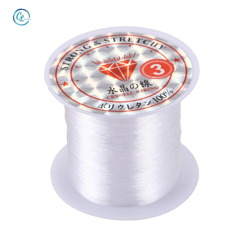 Chuỗi Hạt Trang Sức Đường Kính 0.3mm. Cuộn Dây Câu Cá Nylon Trong Suốt 17 Lbs Chất Lượng Cao