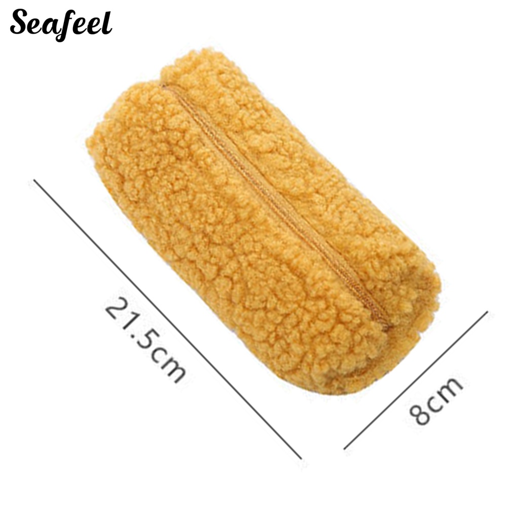 Túi Đựng Bút Bằng Vải Bông Chống Bụi Sức Chứa Lớn Dễ Thương Có Thể Tái Sử Dụng