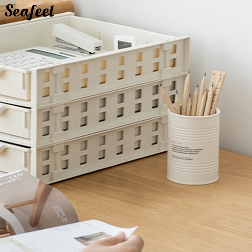 Giá Đỡ Bút Chì Trang Điểm Sức Chứa Lớn Tiết Kiệm Không Gian