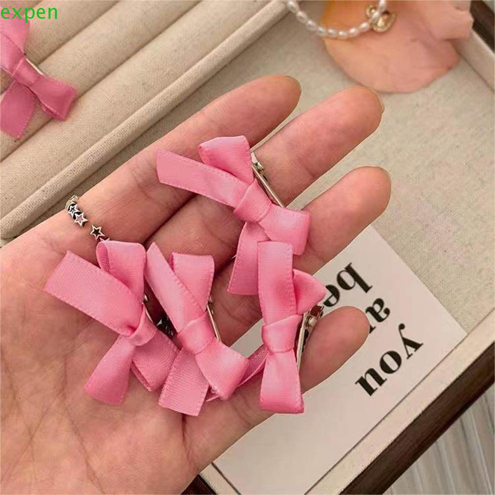 EXPEN Kẹp Tóc Hình Nơ Phong Cách Lolita Y2K Xinh Xắn Cho Nữ