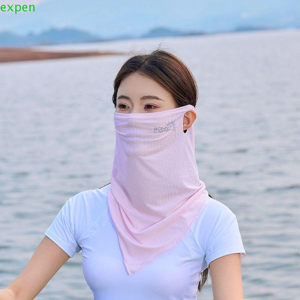 EXPEN Khẩu Trang Chống Nắng Thoáng Khí Chống Tia UV Màu Sắc Đơn Giản Kèm Nắp Đậy Cổ Tiện Dụng