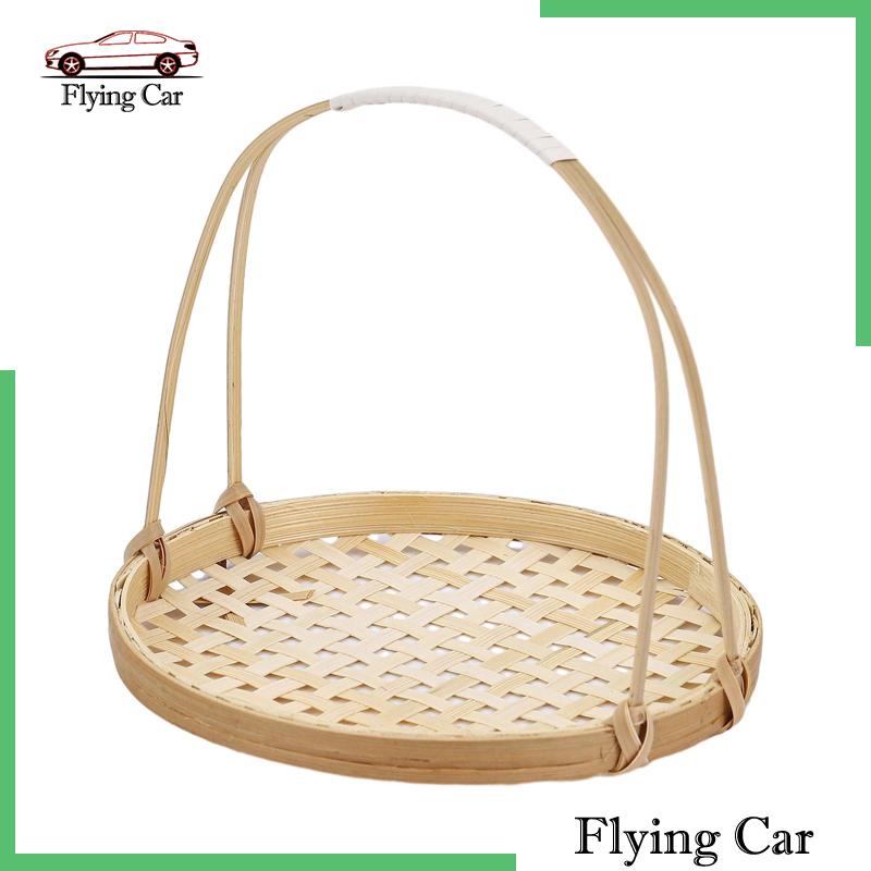 Rổ Đan Mây Đựng Trái Cây Có Tay Cầm Đa Năng Trang Trí Phòng Khách / Nhà Hàng