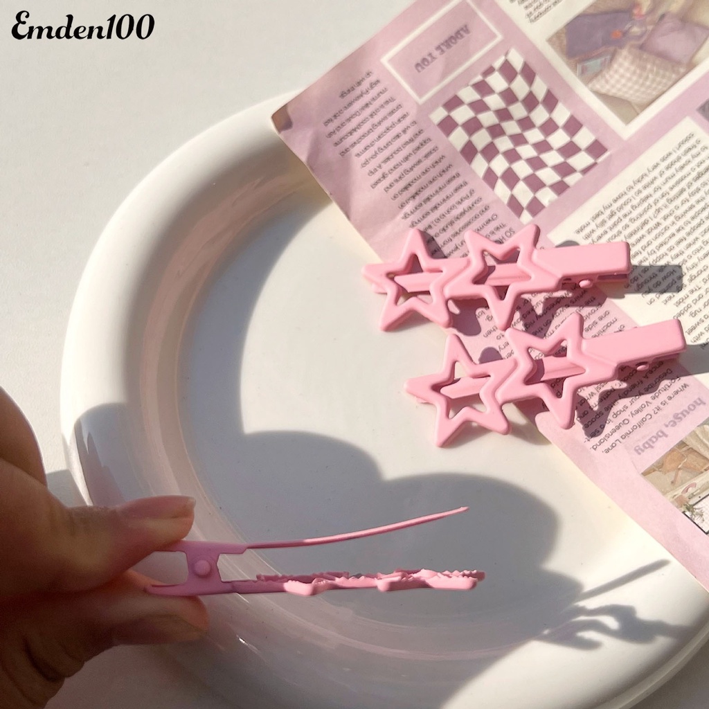 Kẹp Tóc Nữ Hình Ngôi Sao Màu Sắc Tươi Sáng