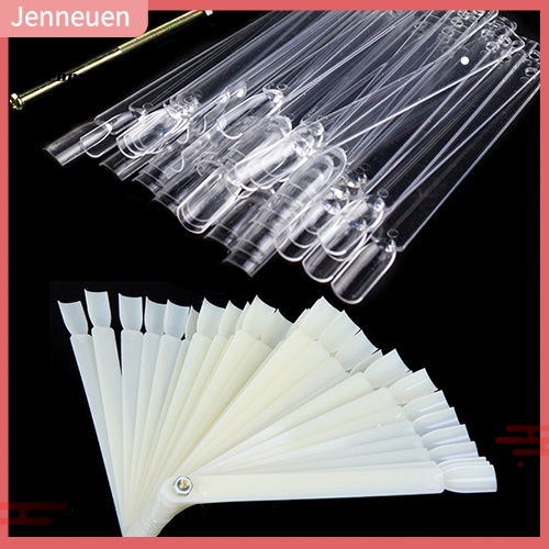 Set 50 Móng Tay Giả Gắn Quạt Luyện Tập / Trưng Bày Cho Nữ