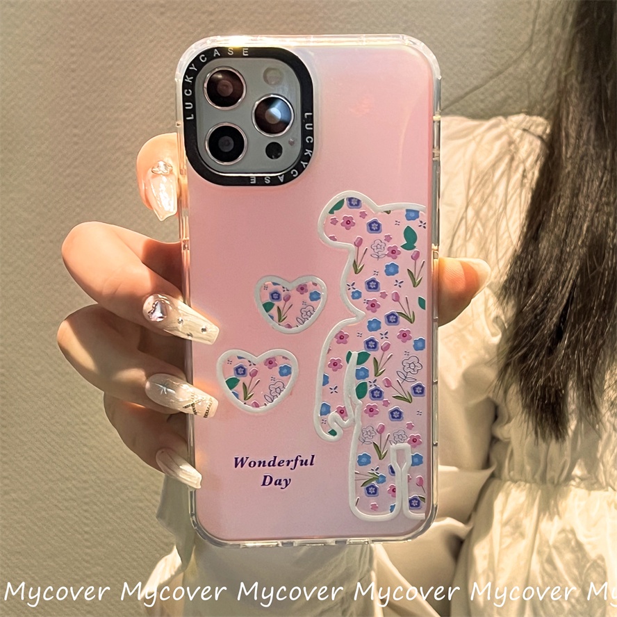 Ốp Điện Thoại Silicon Mềm Hình Kaws Màu Gradient Lấp Lánh Cho iPhone 14 13 12 11 Pro Max X XR Xs Max 6 7 8 Plus