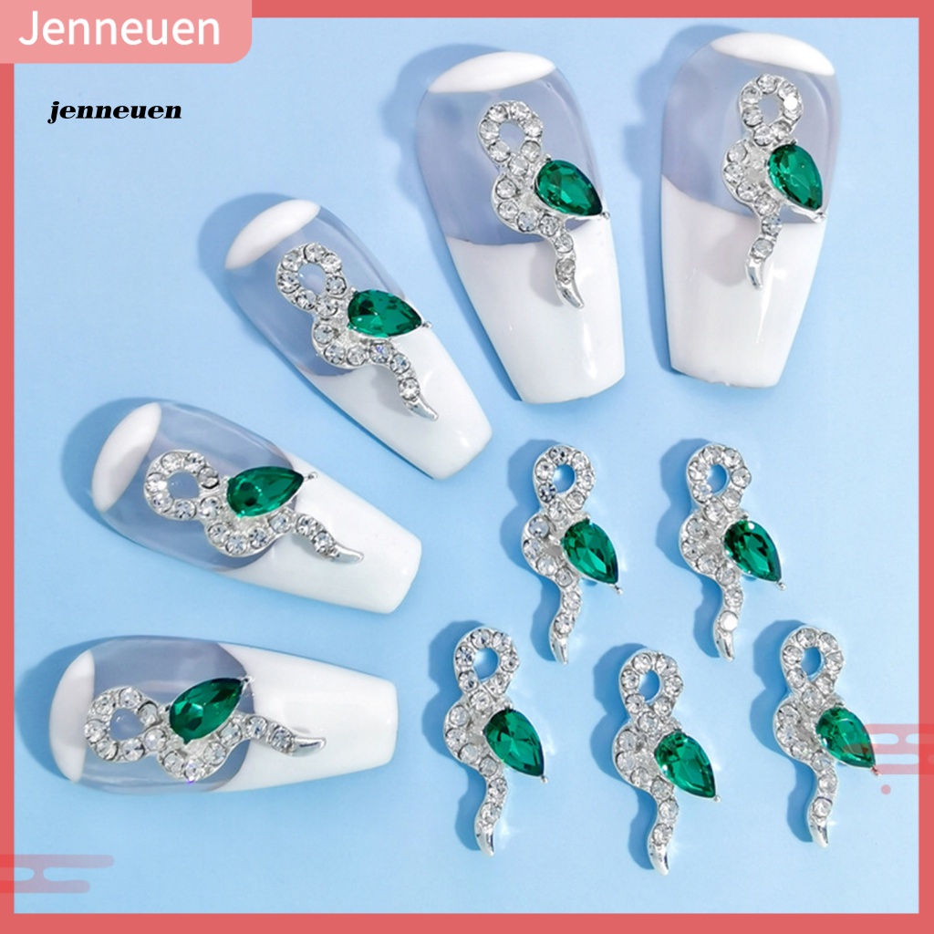 Set 10 Phụ Kiện Trang Trí Móng Nghệ Thuật Bằng Hợp Kim Đính Đá DIY