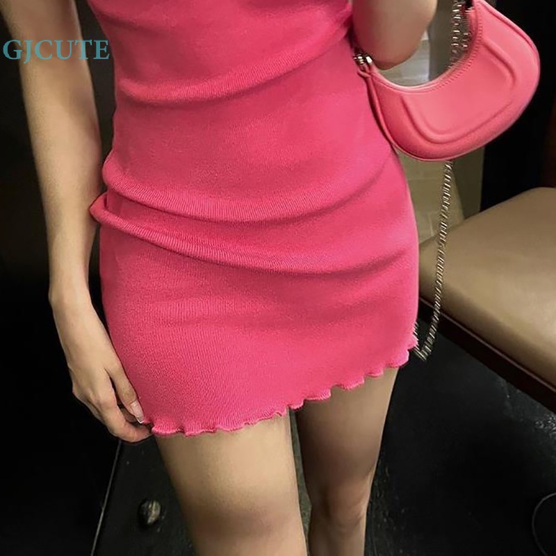 Đầm Thun Ngắn Ôm Dáng Cổ Chữ V Gợi Cảm Cho Nữ