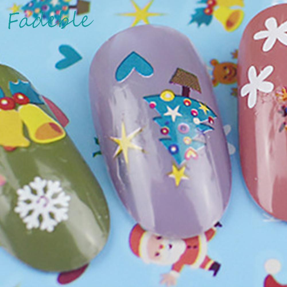 Bộ 12 Miếng Dán Trang Trí Móng Tay Họa Tiết Hoạt Hình Dễ Sử Dụng DIY