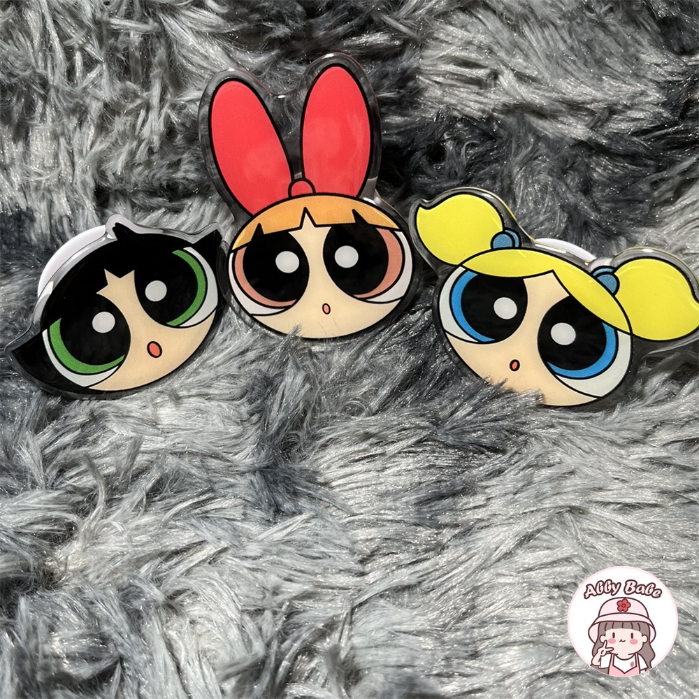 Giá Đỡ Điện Thoại Họa Tiết Powerpuff Girls Nhiều Màu Sắc Cho IP Android