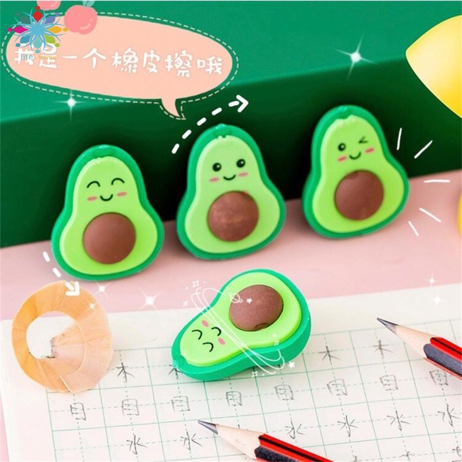 Gôm Tẩy Hình Quả Bơ Dễ Thương Cho Học Sinh