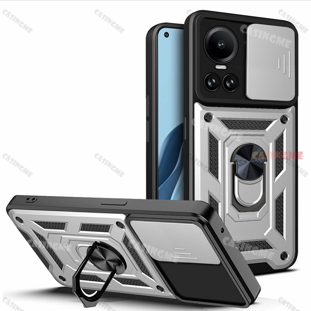 Ốp Điện Thoại Dạng Giáp Chống Sốc Có Vòng Đỡ Nam Châm Cho Oppo Reno10 5G 10Pro 2023 Reno 10 Pro Reno10Pro + 5G