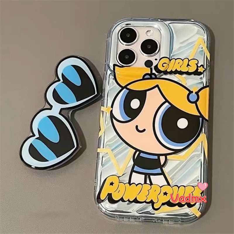 Ốp Điện Thoại Hình Powerpuff Girls Cho Vivo Y72 5G Y52 5G Y16 Y02S Y15S Y15A Y01 Y75S Y53S 5G S1 Pro Y9S V17 Nga Y83 Y81 Y85 V9