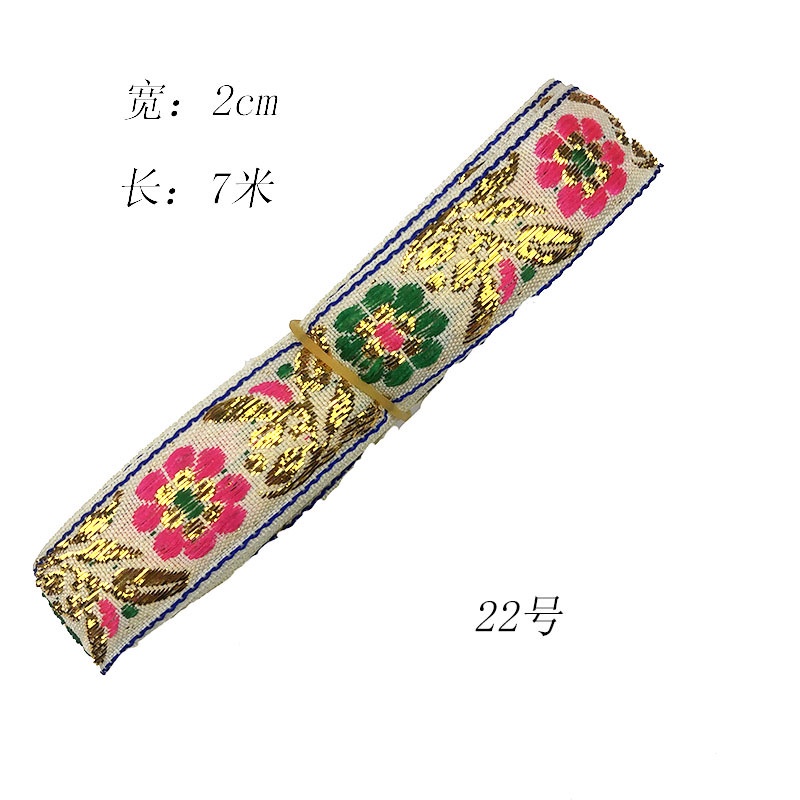 Cuộn Dây Ruy Băng Dài 2CM Phối Ren Phong Cách Cổ Điển Dùng Làm Đồ Handmade DIY