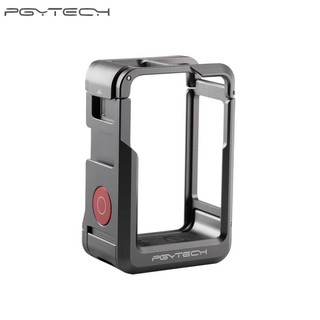 Pgytech video vlogging camera frame cage for dji osmo action 3/4 camera with 1/4 thread hole