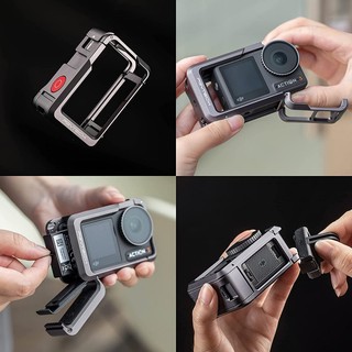 PGYTECH Video Vlogging Camera Frame Cage For DJI Osmo Action 3/4 Camera With 1/4 Thread Hole