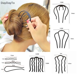 Lược kim loại tạo kiểu tóc búi gợn sóng dành cho nữ