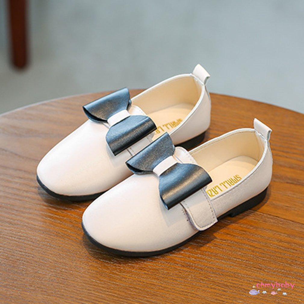 Fashion Bowknot Round Wide Toe Casual Nude Shoes Autumn Princess Dress Shoes