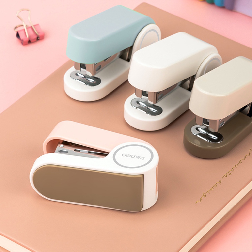 Deli Dụng Cụ Dập Ghim Mini Màu Macaron Dành Cho Văn Phòng Trường Học