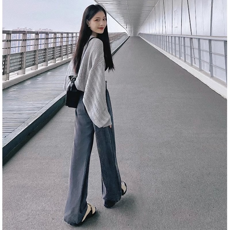 Áo cardigan dệt kim LIVE GREAT chống nắng thời trang lười cho nữ