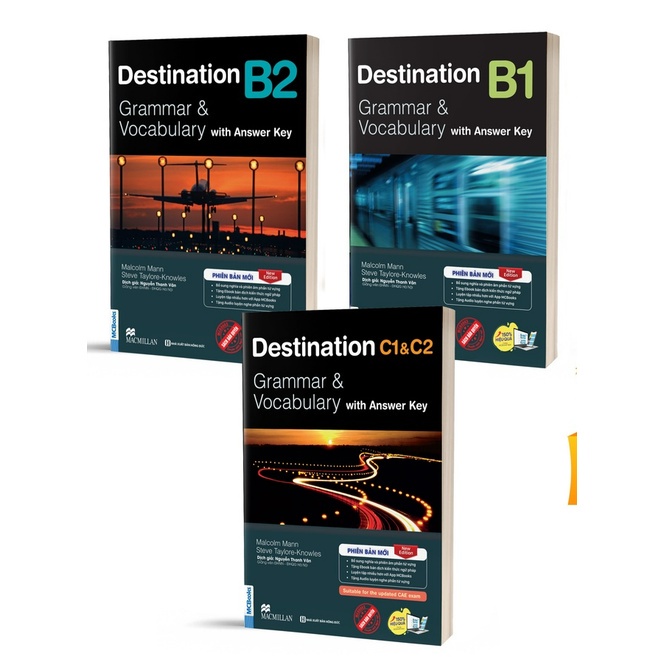 Sách Trọn Bộ Giáo Trình Destination Grammar & Vocabulary B1, B2, C1&C2 (Kèm Đáp Án) Lẻ/combo