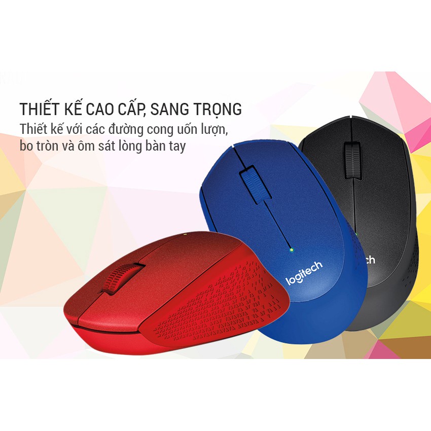 M331 Chuột Không Dây Logitech M331 Silent - Bảo Hành 12 Tháng, Hàng Chính Hãng-LJM331