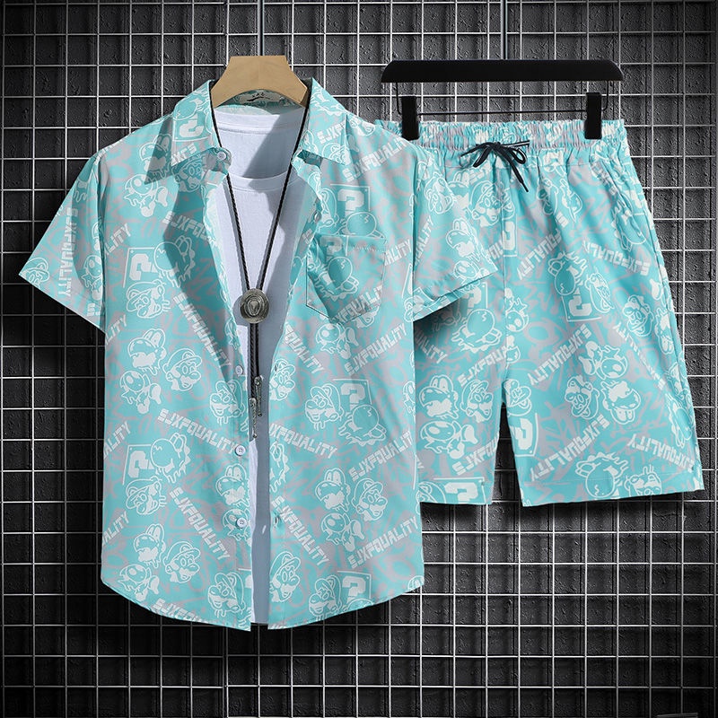 Áo Sơ Mi Nam Cổ Rùa Họa Tiết Hoa Hawaii: Ideal Cho Tiệc Bãi Biển Mùa Hè