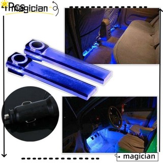 4 đèn led 12v ánh sáng xanh trang trí xe hơi