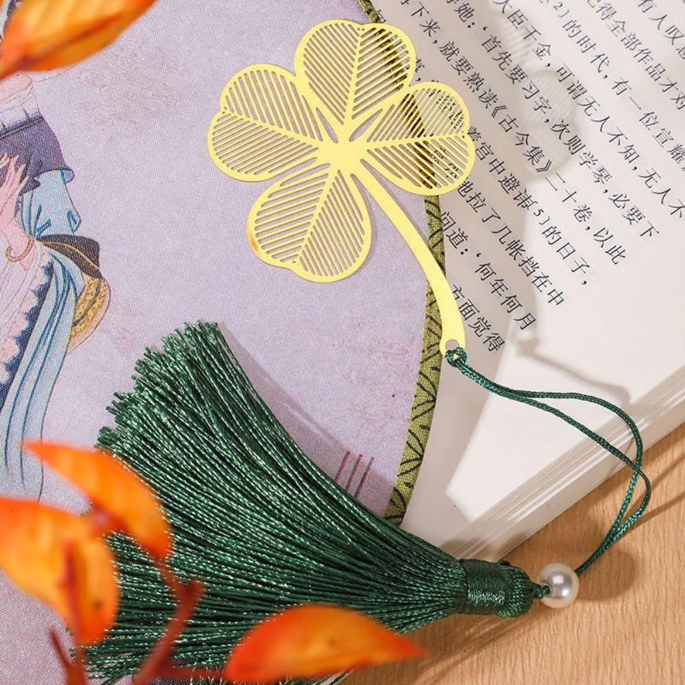 Lloyd Bookmark Kim Loại Hình Lá Phong Tua Rua Lá Phong Rỗng Phong Cách Trung Hoa Làm Quà Tặng Ngày Nhà Giáo