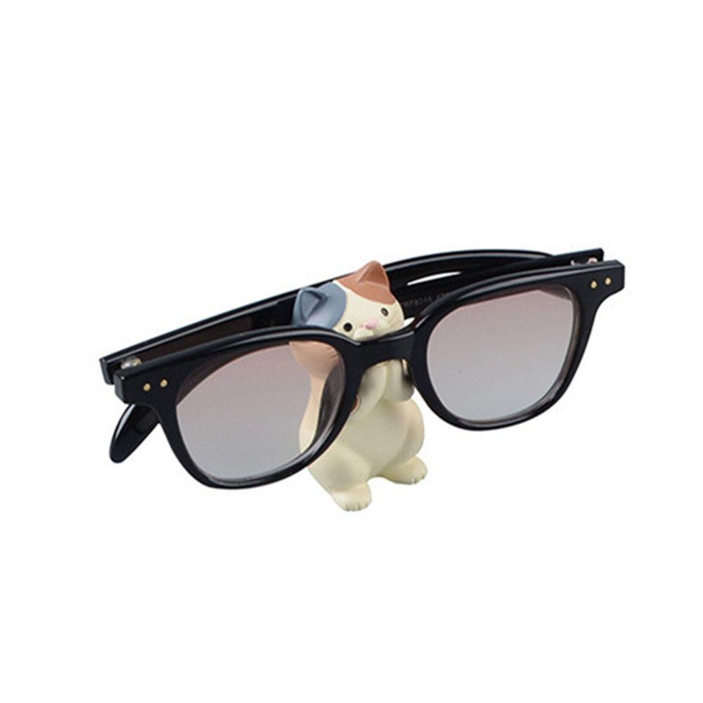 Augustine Giá Đỡ Bút Điện Thoại Hình Mèo Hoạt Hình Bằng Nhựa resin Thủ Công Để Bàn Trang Trí