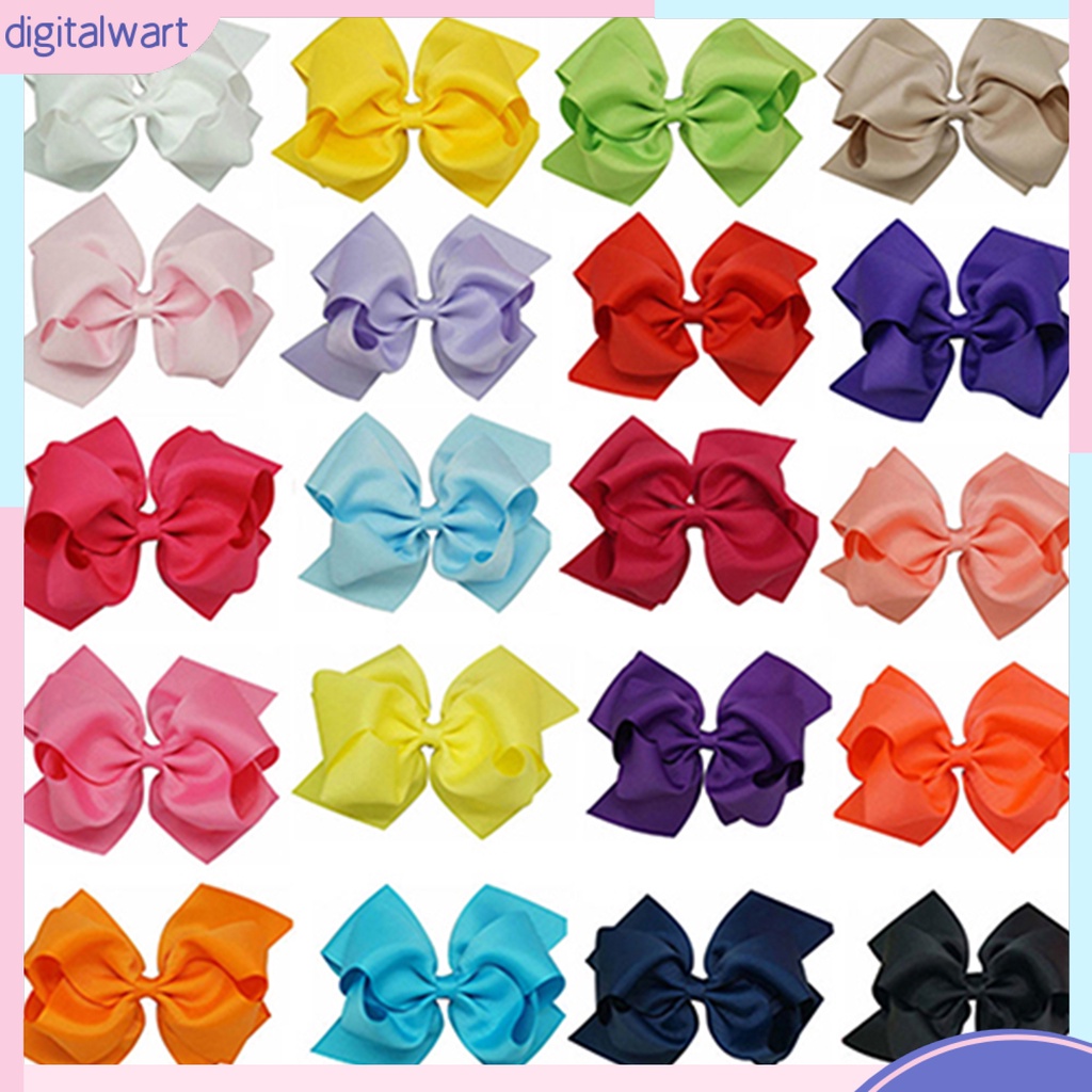 Kẹp Tóc Nơ Ruy Băng Hai Lớp Cỡ Lớn 1 Cái Cho Bé Gái