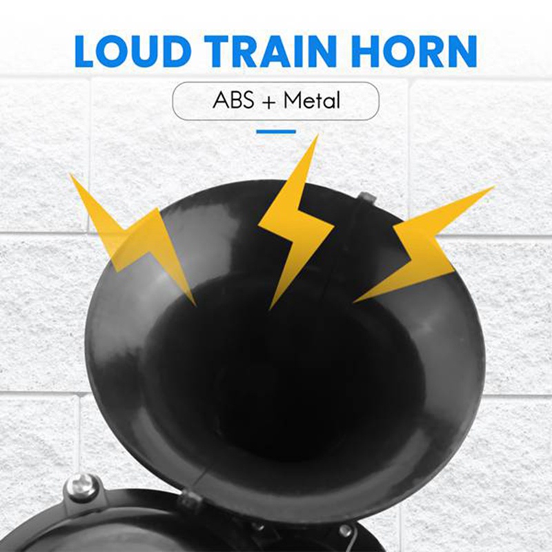1 Còi Hơi Điện Tử 12v 24v 120db Cho Xe Tải