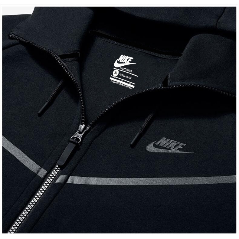Áo Khoác Có Nón Chất Liệu 100% Cotton In Logo Nike Cho Nam