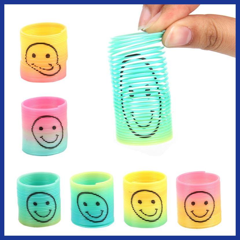 Vòng Lò Xo Mặt Cười mini Nhiều Màu Sắc Vui Nhộn Sáng Tạo Cho Bé aiavn