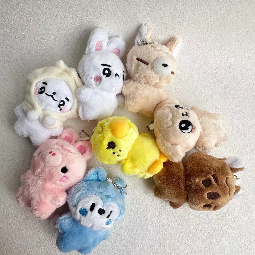 Quạt Đồ Chơi 10cm In Hình Nhóm Nhạc Stray Kids Bang Chan Lee Know Changbin Hyunjin Felix Plushe Q