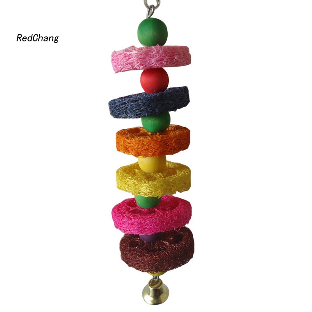 Đồ Chơi Bằng Gỗ Có Chuông Cho Vẹt Cưng