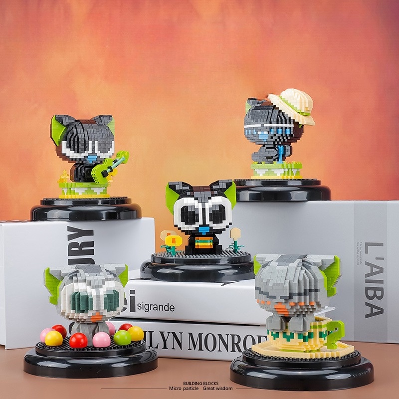 Luo Bộ Đồ Chơi Lắp Ráp Lego Cỡ Nhỏ Màu Đen Dùng Làm Quà Tặng Trang Trí Cho Bé Trai Và Bé Gái