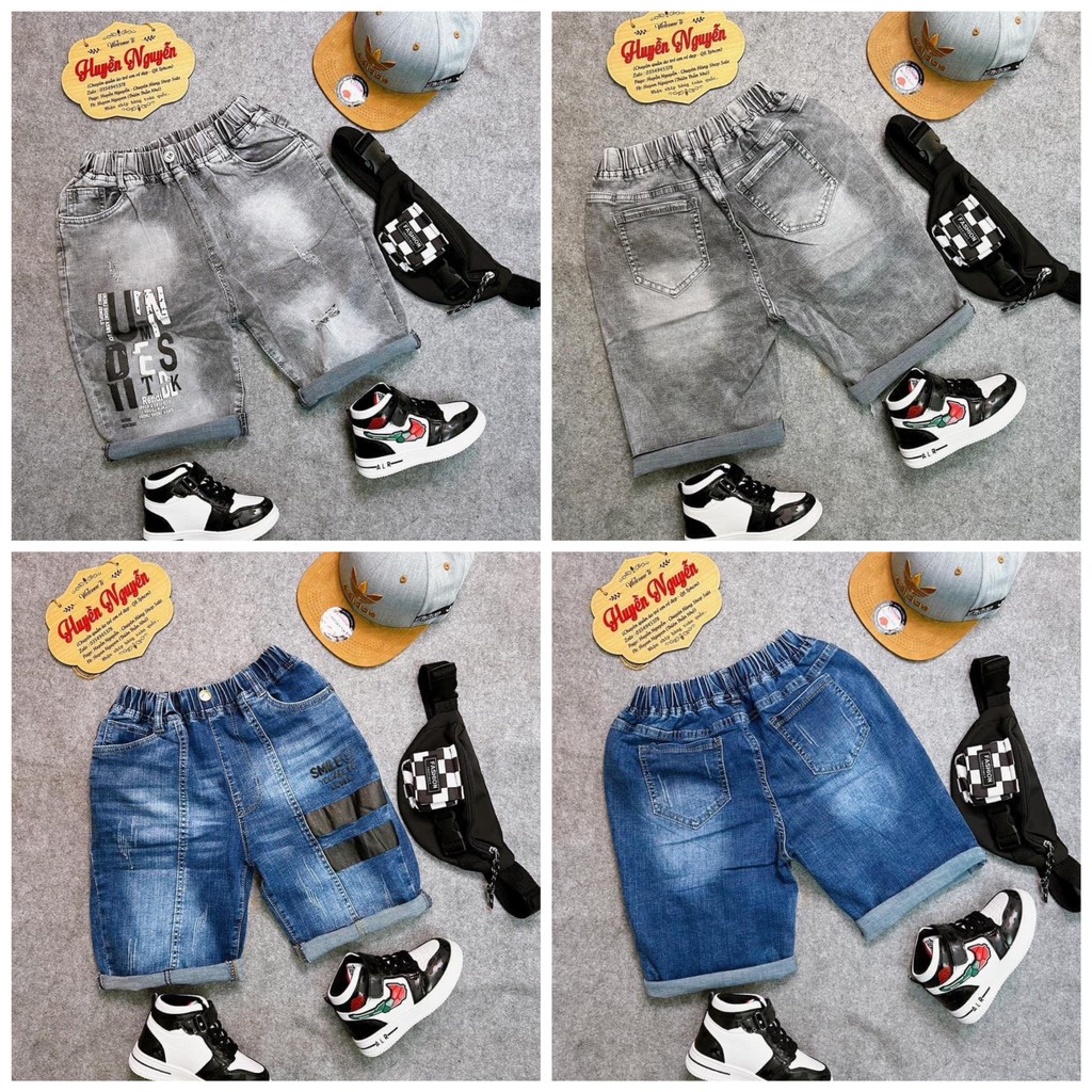 Quần jean lửng bé trai [32kg-40kg]