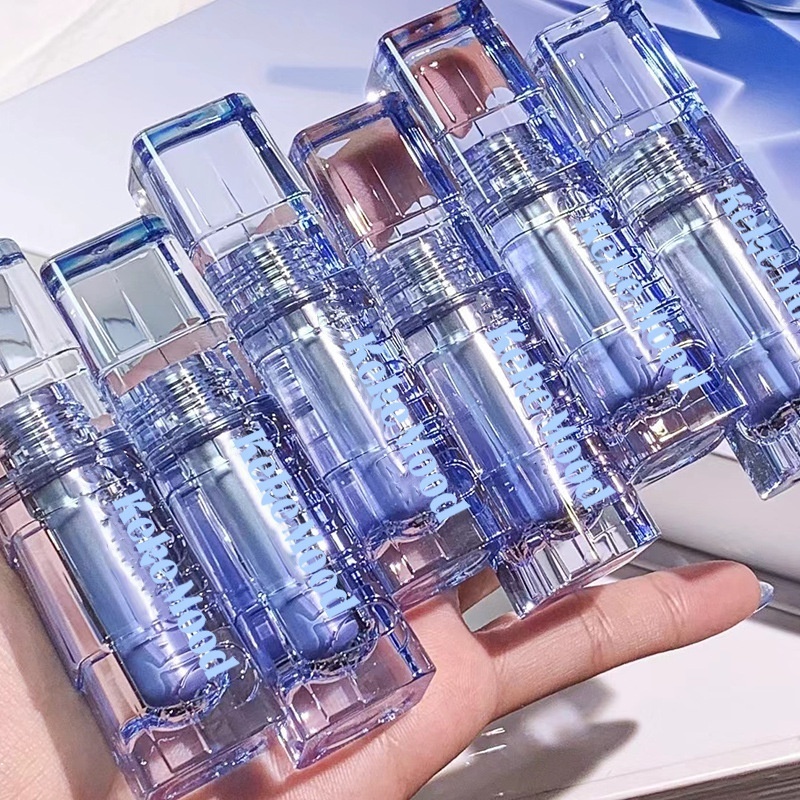 Son Bóng Kekemood Dưỡng Ẩm Chống Nước Lâu Phai Thiết Kế Vỏ Son Màu Xanh Dương Đẹp Mắt