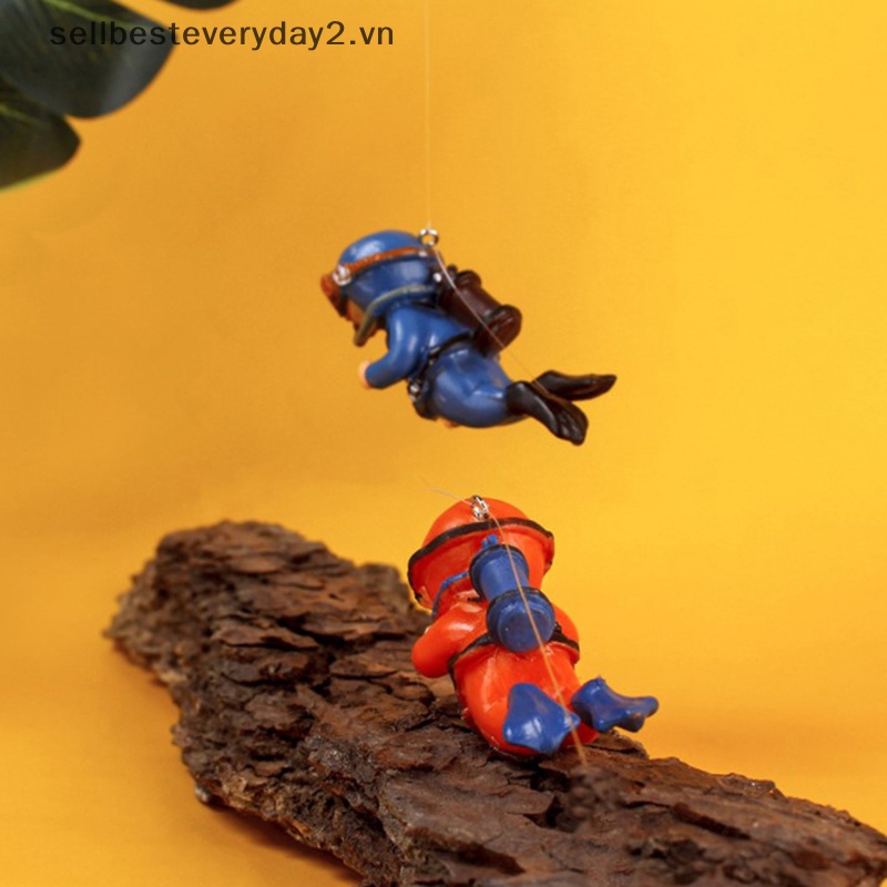 Tượng Ếch Xanh Mini Phát Quang Trang Trí Bể Cá