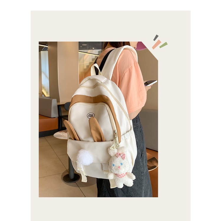 Balo Tai Thỏ Dễ Thương Phong Cách Hàn Quốc
