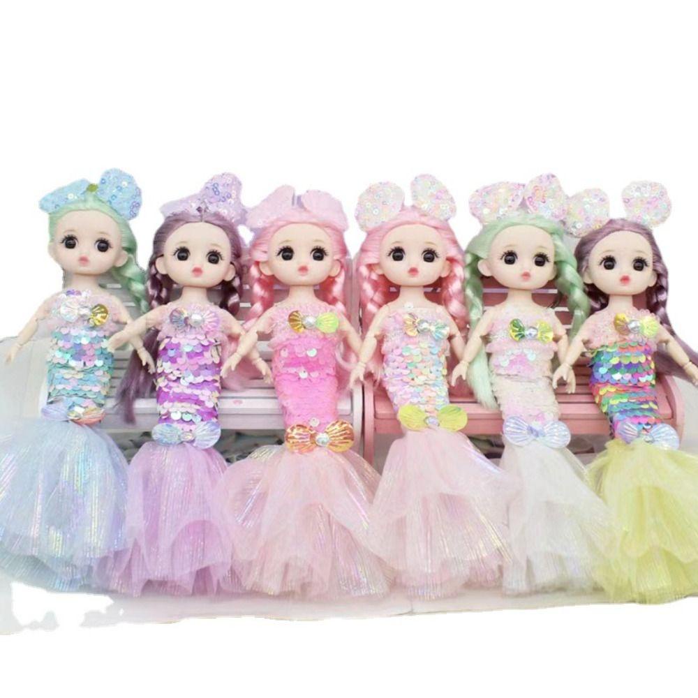 Búp Bê Nàng Tiên Cá BJD 3D Dễ Thương