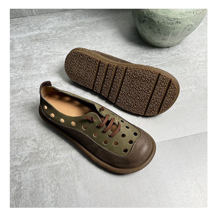 Xăng đan Da crocs Phong Cách vintage Thời Trang 2023 Cho Nữ
