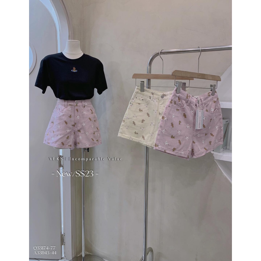 Quần sh.ort je.an gấu nâu